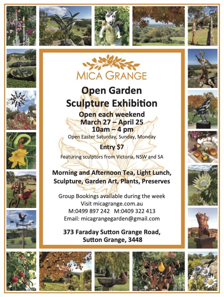 Latest News Mica Grange Gardens Biannual Open Garden and Sculpture