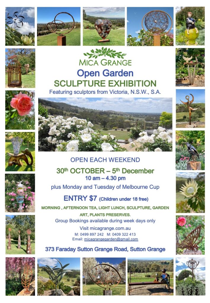 Latest News Mica Grange Gardens Biannual Open Garden and Sculpture